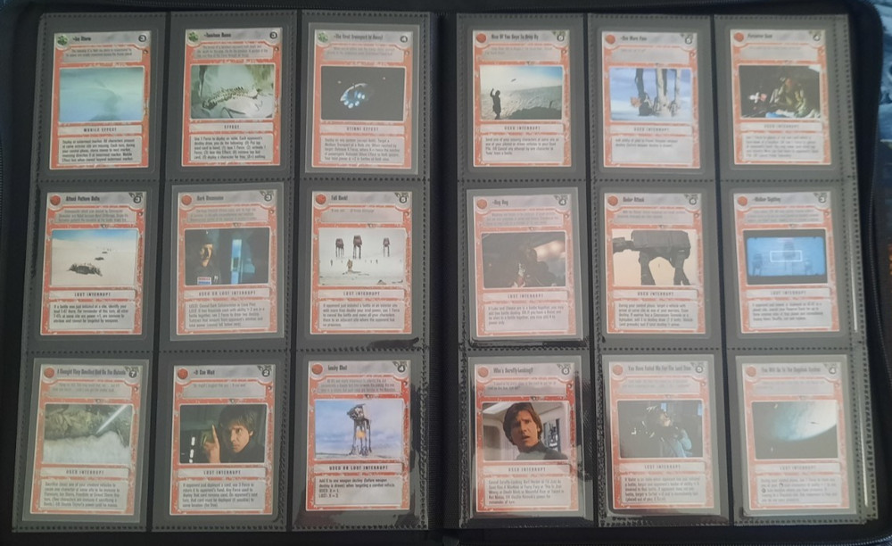 Decipher Star Wars CCG Hoth Limited BB Complete Set! w/ Rules & Corrected R3PO