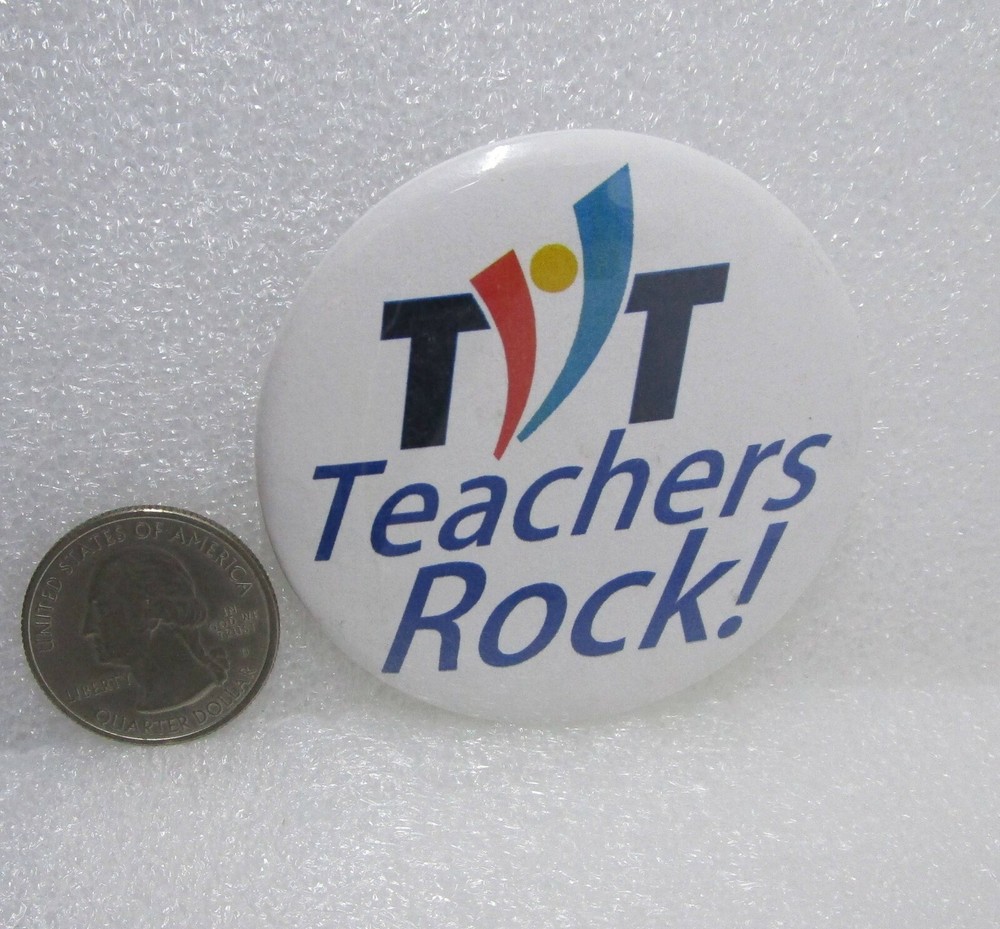 Teachers Rock! Button Pin