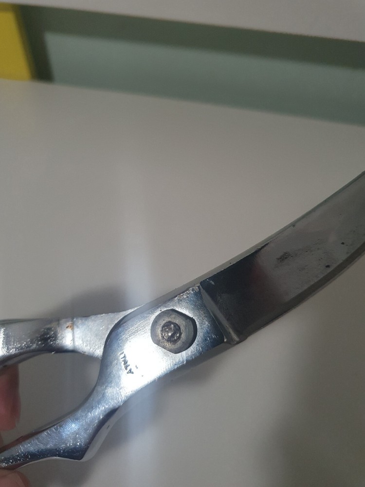 CHROM poultry shears made in italy - freshly sharpened