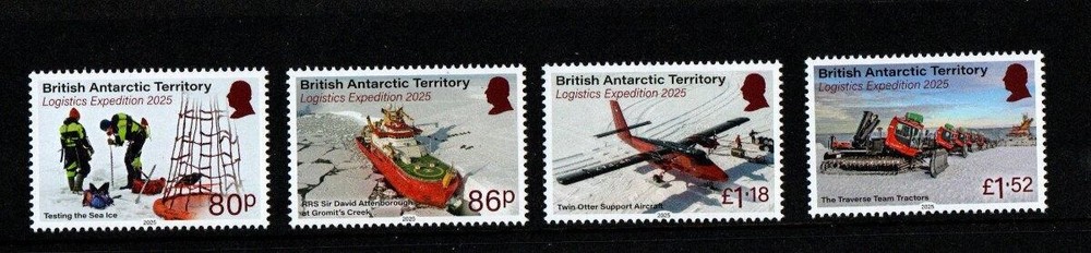 BRITISH ANTARCTIC 2025- LOGISTICS EXPEDITION SET MNH