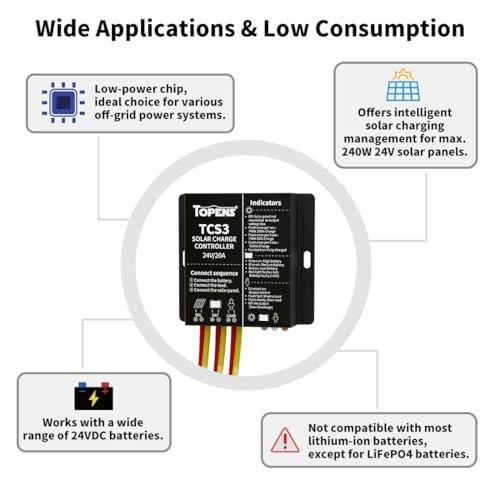 TCS3 Solar Charge Controller Waterproof Solar Panel Battery Regulator for