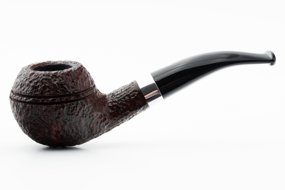 SAVINELLI "ETNA" RUSTIC 673 HALF-BENT BRANDY 9MM BRIAR PIPE