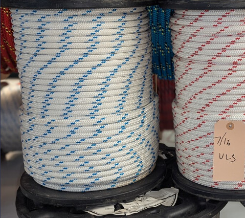 %50 yale cordage 7/16 ULS Yacht braid blue