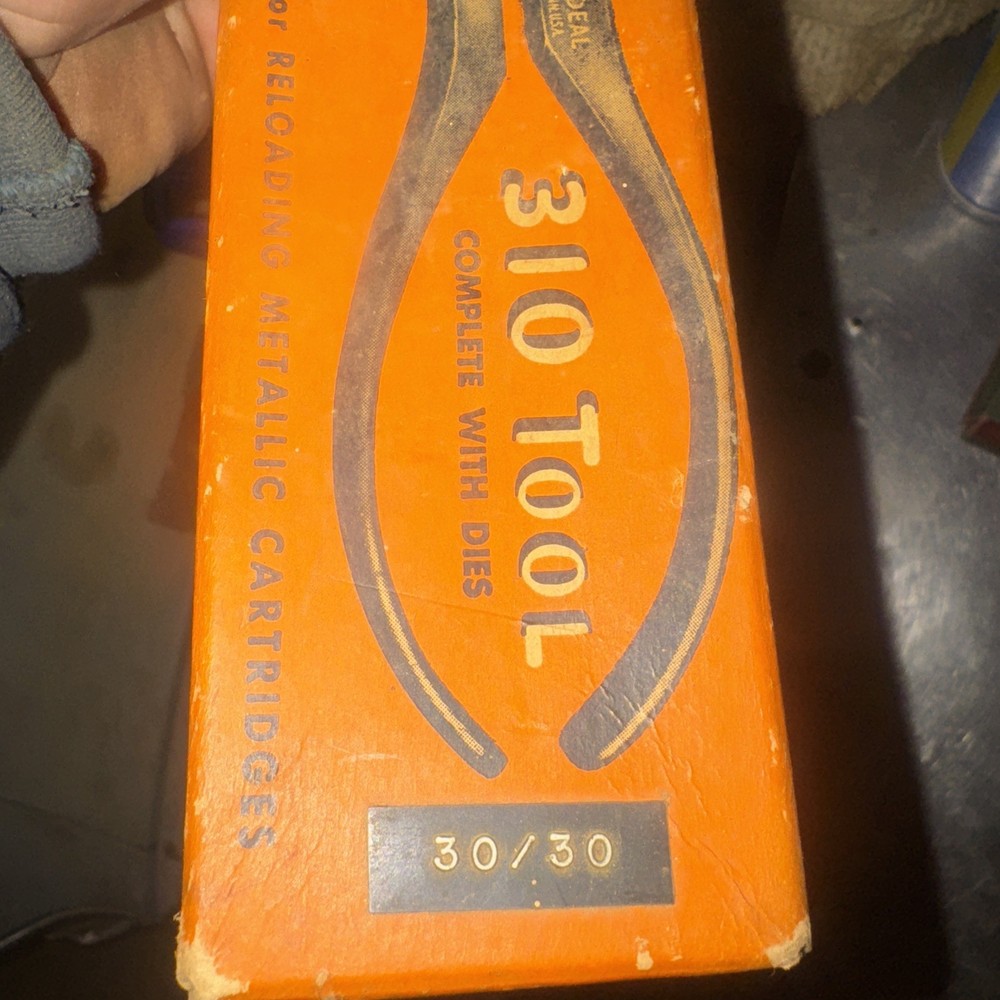 Vintage Ideal Lyman 310 Box With Reloading Tools Say 30-30
