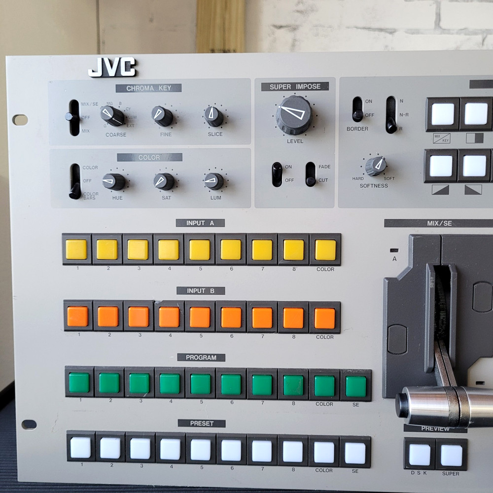 JVC KM-2500 Digital Special Effects Generator Controller W/ Main Unit Tested