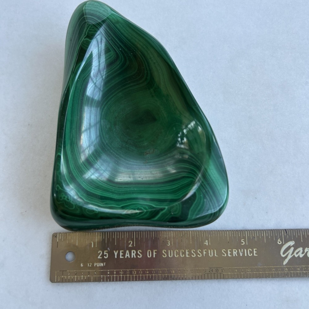 Natural Malachite Polished Bowl