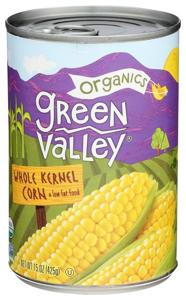 GREEN VALLEY Organic Whole Kernel Sweet Corn 15 OZ