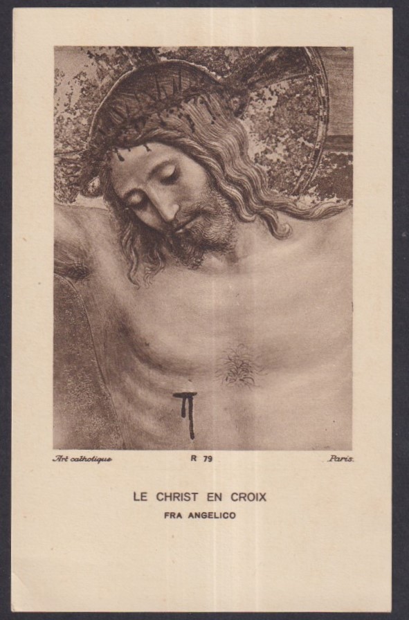 Holy card antique de Jesus estampa santino image pieuse