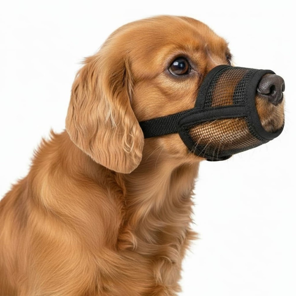 Soft Dog Muzzle for Medium Dogs | Prevent Biting, Barking, Chewing, Panting