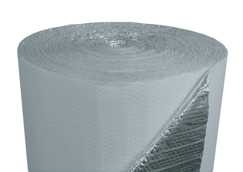 WHITE Single Bubble Concrete Slab Reflective Insulation 16 sf (48 in by 4 ft)