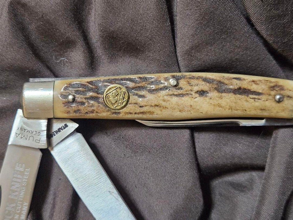 PUMA folding knife Germany Stag without box
