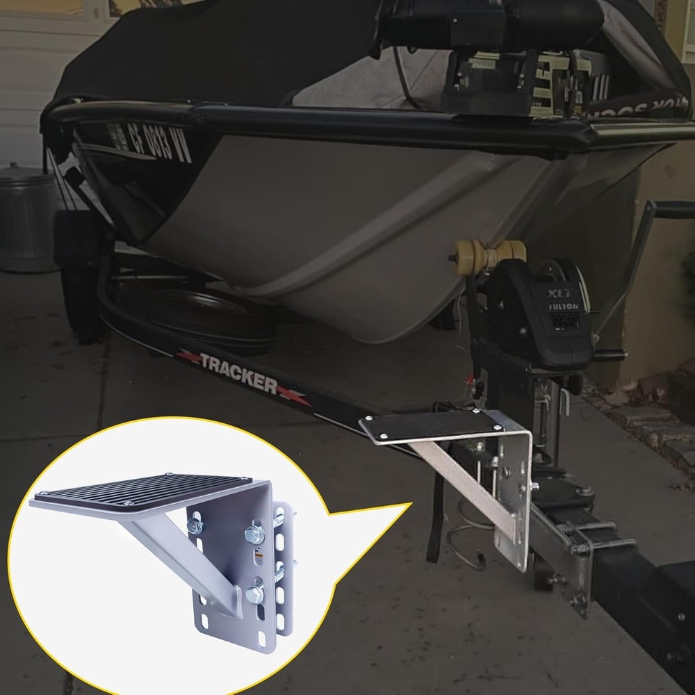 70089 Steel Trailer Step, Gray