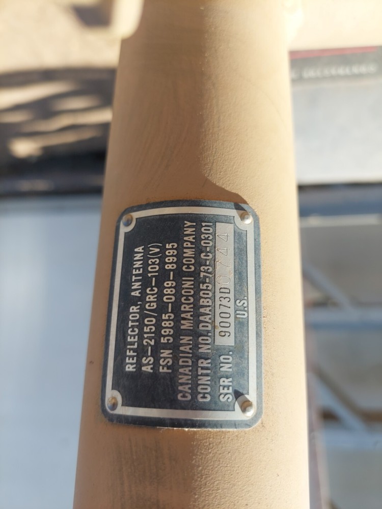 Vintage military radar satellite