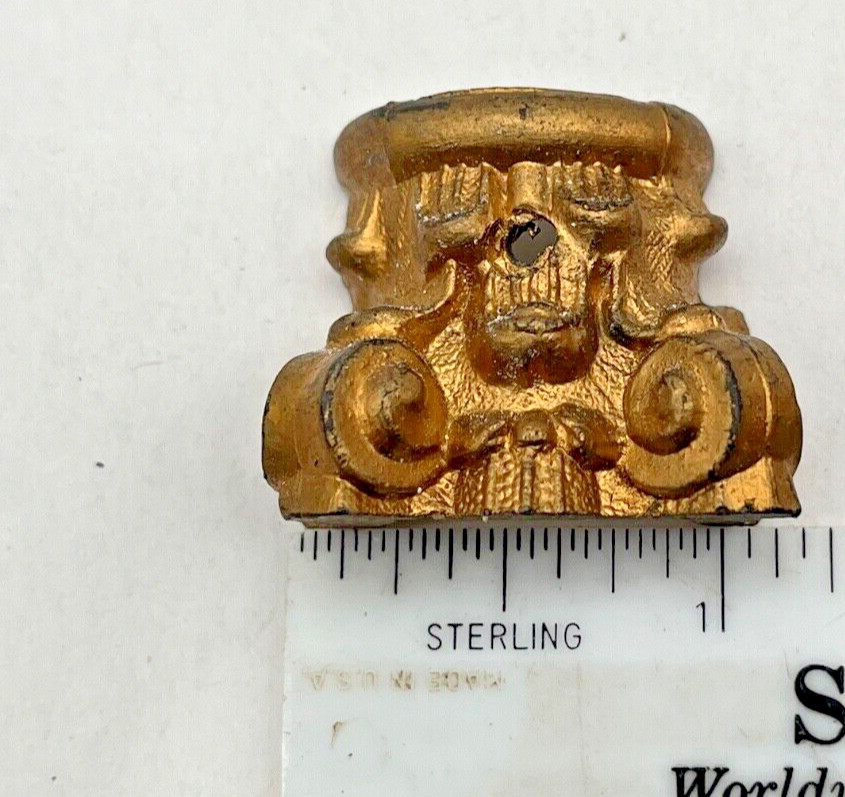 Cast Metal Mantle Clock Colum Post