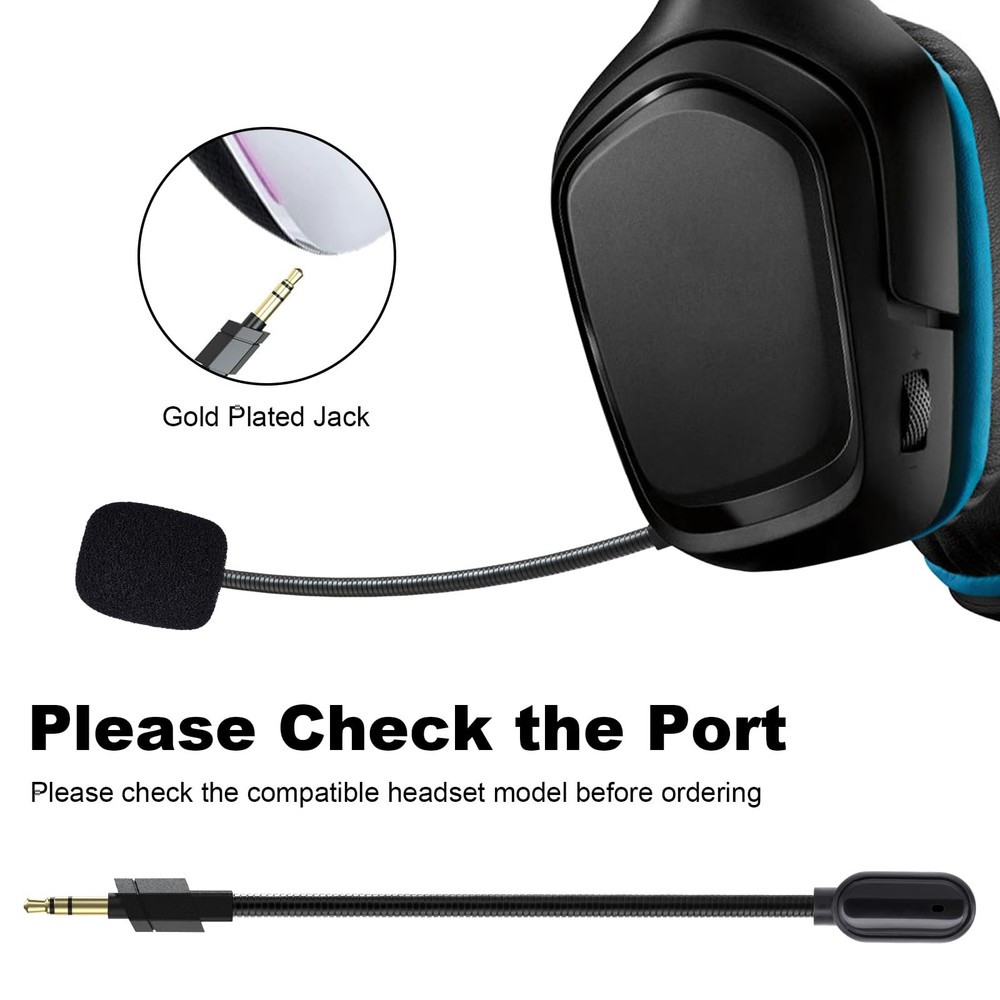 Replacement G733 Microphone Compatible with Logitech G733 Lightspeed Wireless...