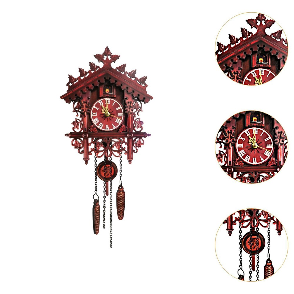 Wall Mounted Cuckoo Clock Home Decoration for Kitchen Dining Room Versatile