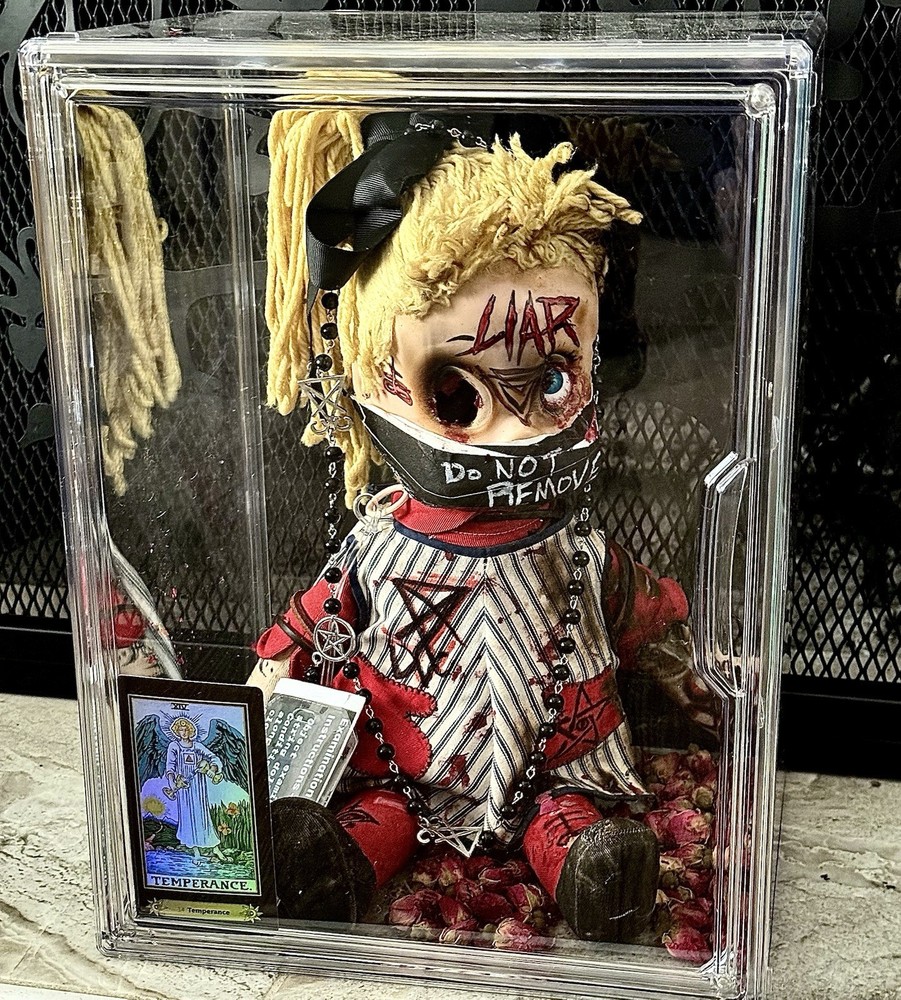 Haunted Ritual Doll Possessed Ghost Demon Toy Plush Pull String