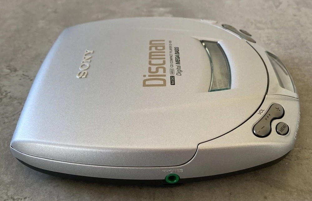 Sony D-191 Discman CD Walkman - Portable CD Player - Silver - Boxed/Working