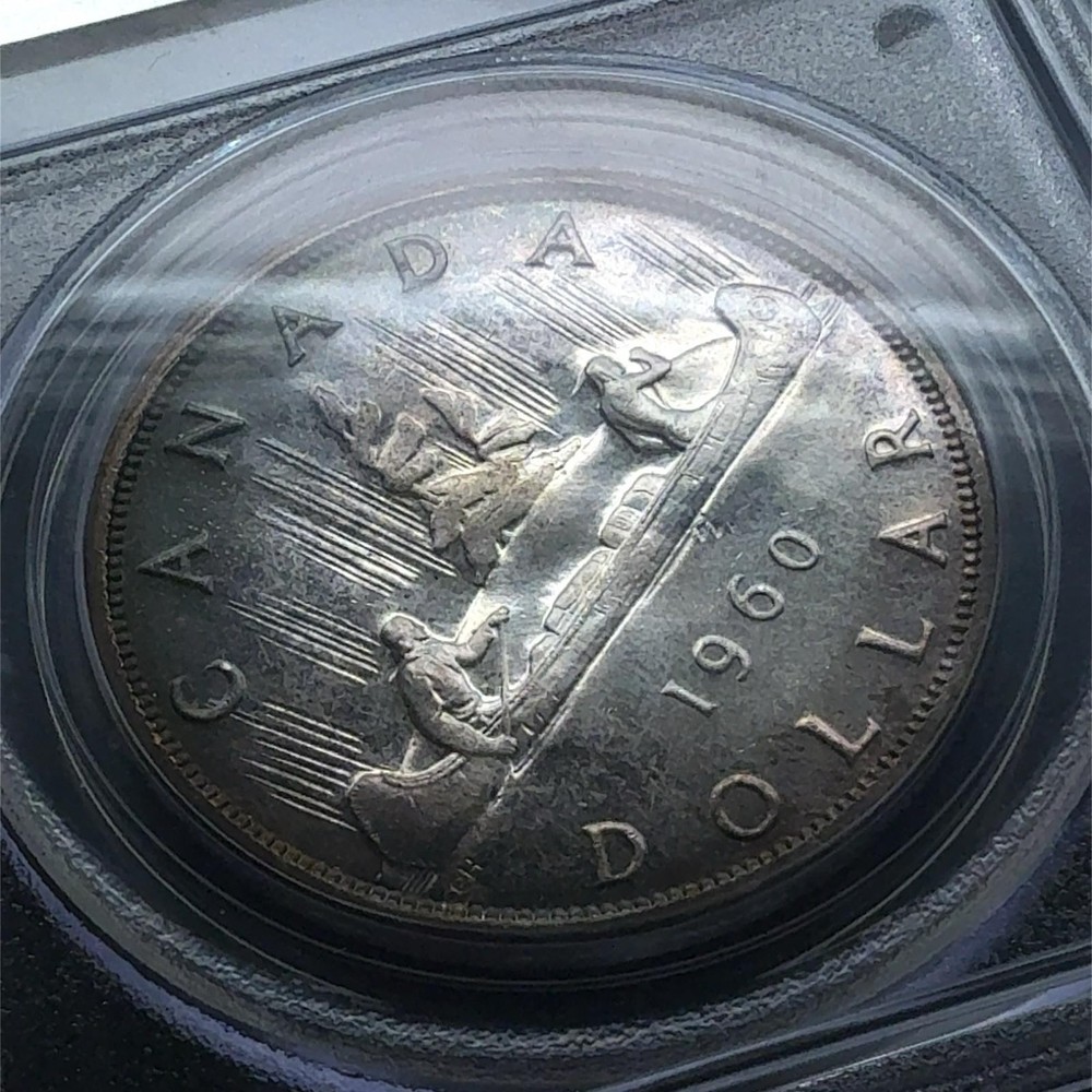 1960 Canada Silver Dollar $1 PCGS MS63