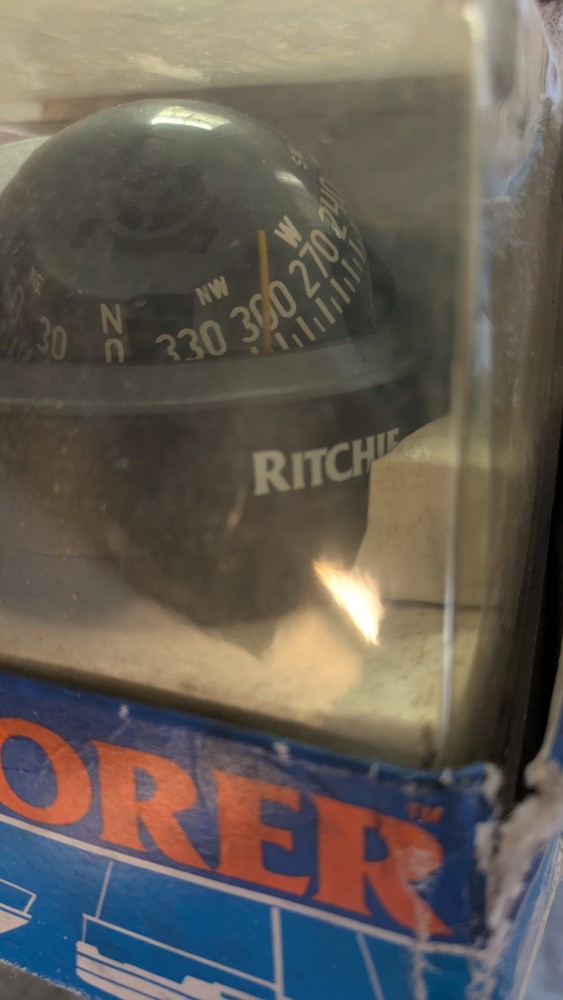 Vintage Ritchie Navigation S-53 Explorer Surface Mount Compass. Box, Never Used!