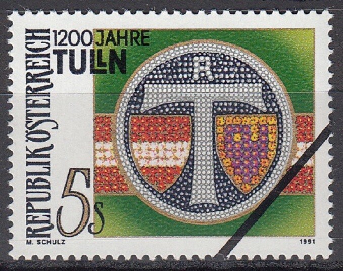 Specimen, Austria Sc1540 Tulln 1200th Anniversary