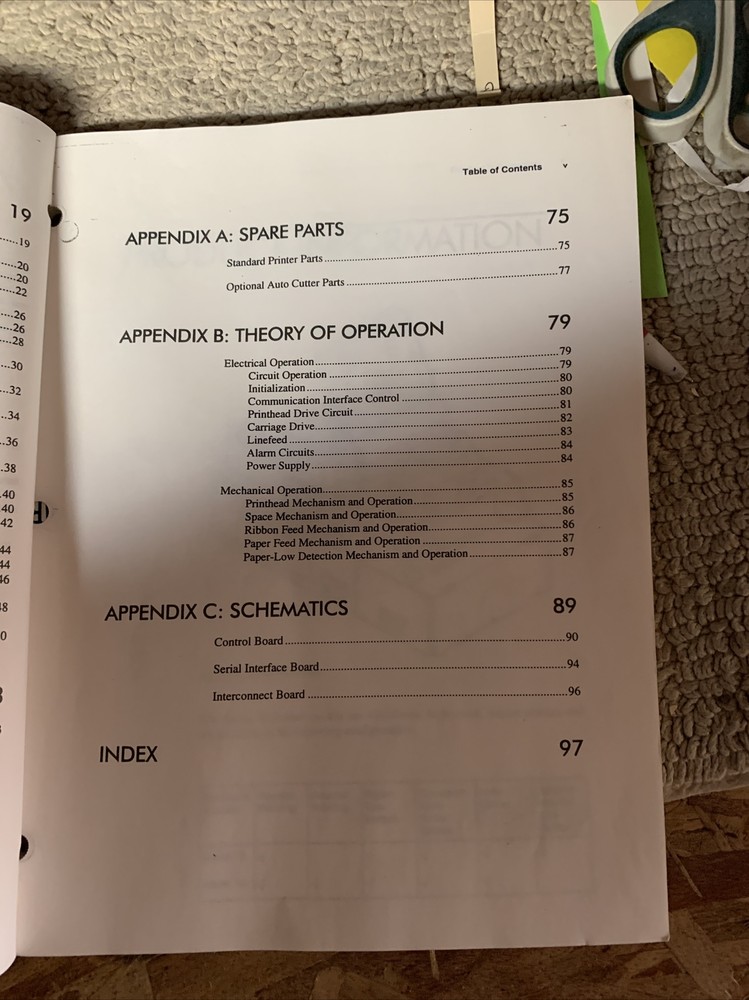 Smart Printer Pcos 70 Series original ARCADE video game manual