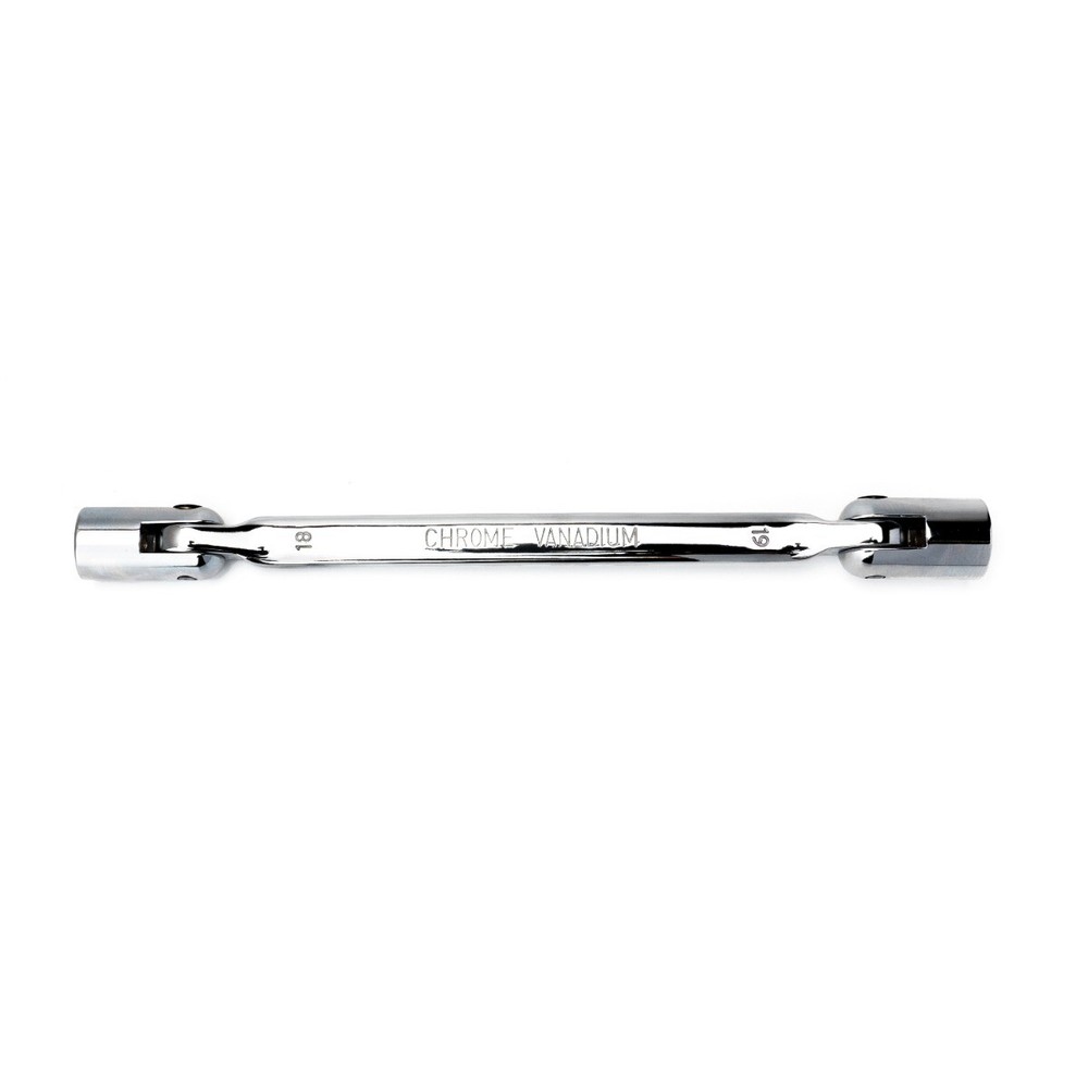 Genius Tools Double Flexible Socket Wrenches -Mirror Finish 18 x 19 mm - 501819