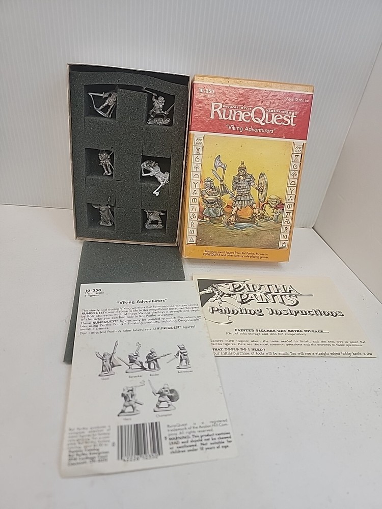 runequest miniatures Viking Adventures
