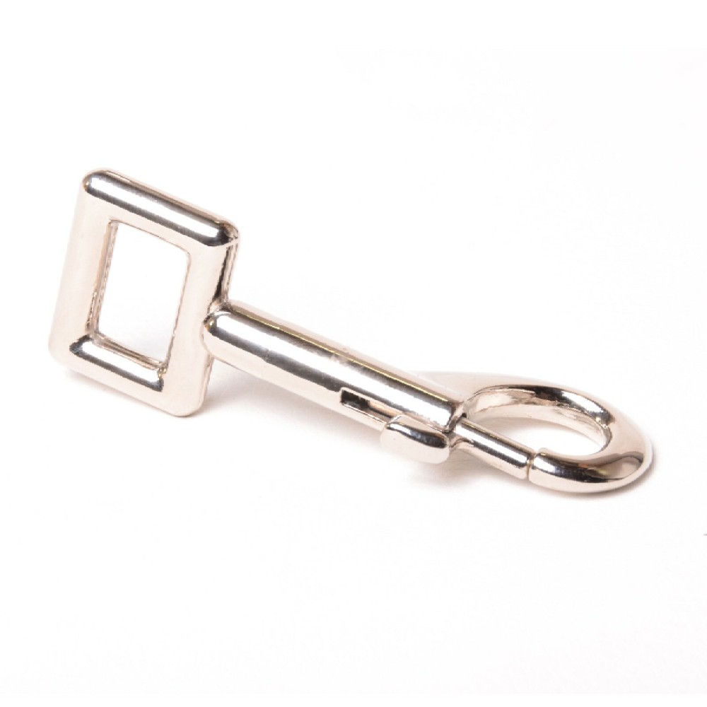 3-3/8" Long Bolt Snap With Fixed Square Eye #25 Dog Snaps