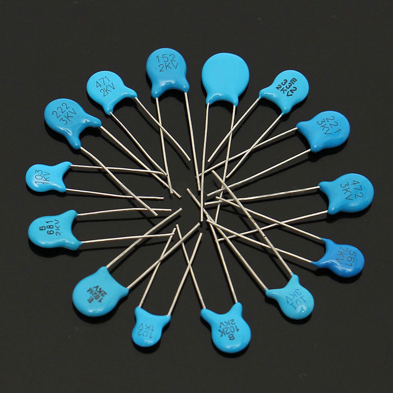1nF-22nF Ceramic Capacitors Assorted Kit 300pcs 15 Value High Voltage