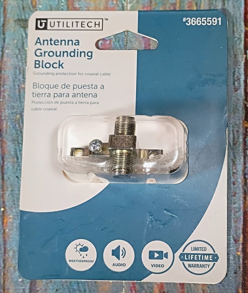 Utilitech Antenna Grounding Block #3665591 - NEW
