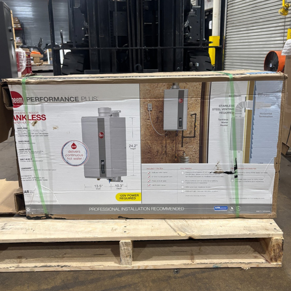 RHEEM Performance Plus Natural Gas Indoor Tankless Water Heater EC0180DVELN-3