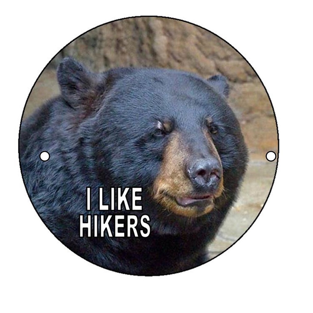 BEAR LIKES HIKERS STICK MEDALLION