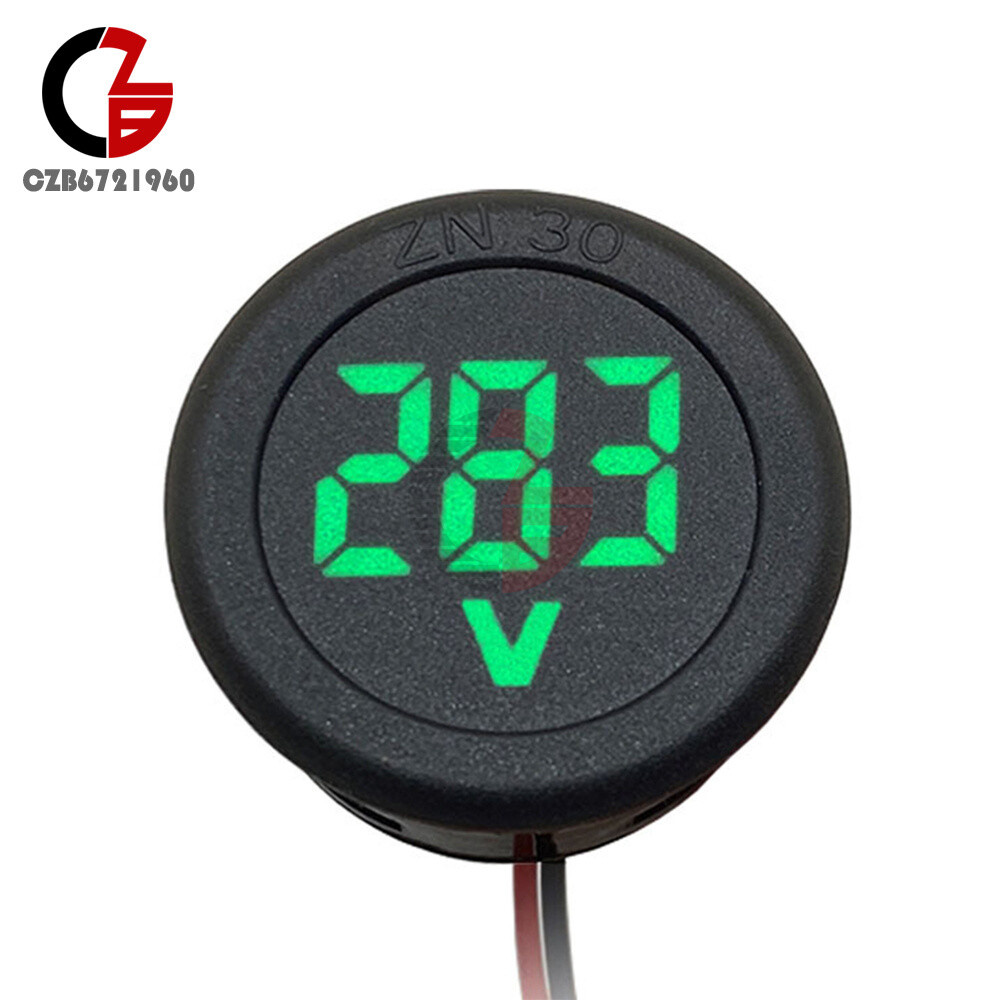 AC 50-500V Voltmeter LED Display Digital Panel Meter Voltage Indicator Red Blue