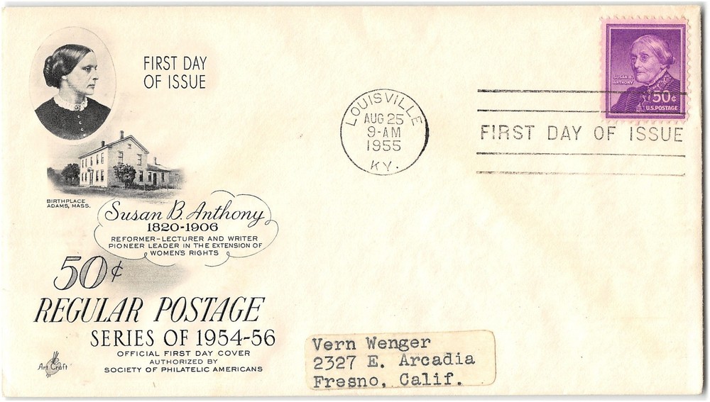 US #1051 FDC, 1955