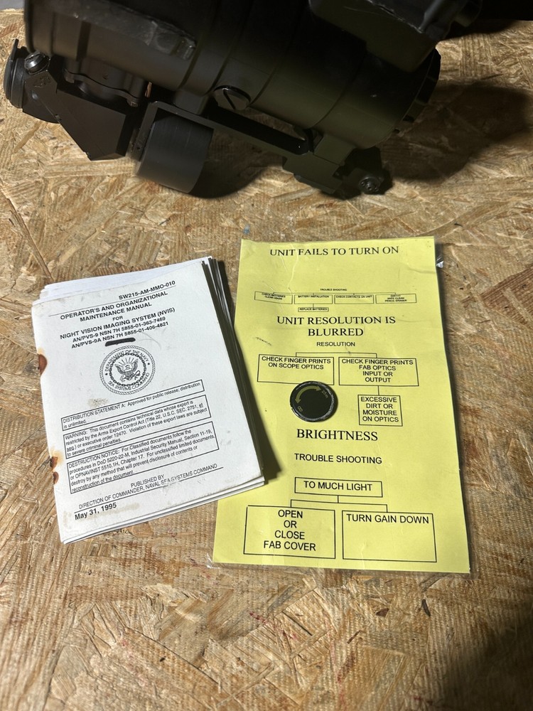 SIMRAD KN203 FAB night vision scope *working* W/HARD CASE