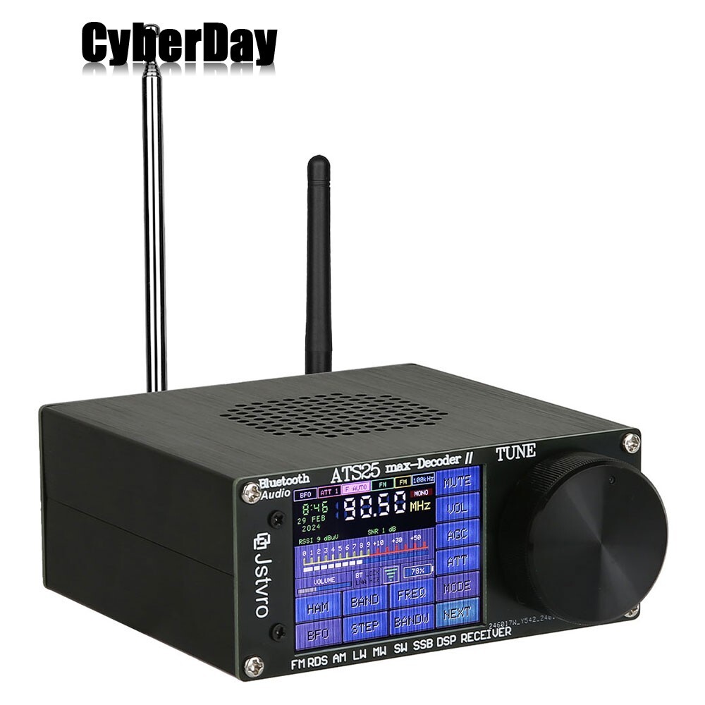 ATS25 Max Decoder II Bluetooth Full Radio Receiver FM SW SSB MW LW Receiver #US