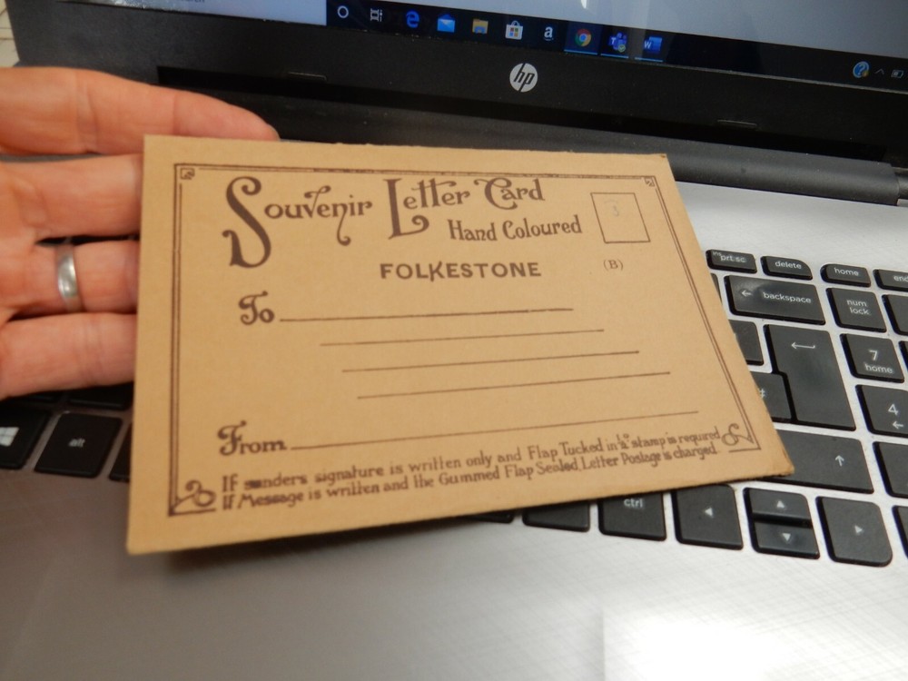 LETTERCARD   VGC  FOLKESTONE