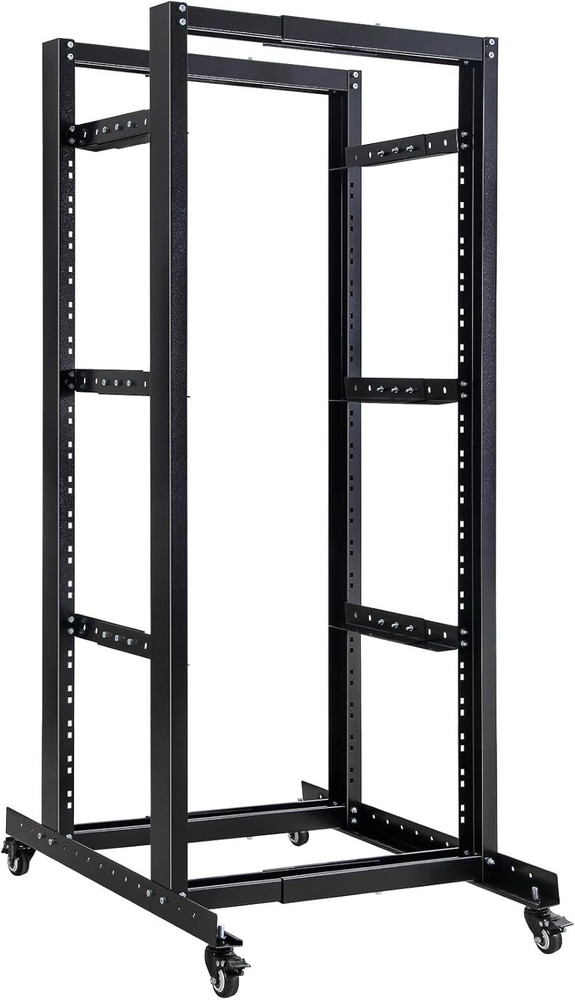 27U 4 Post Server Rack – Open Frame Rack for 19 Inch Equipment Adjustable Depth