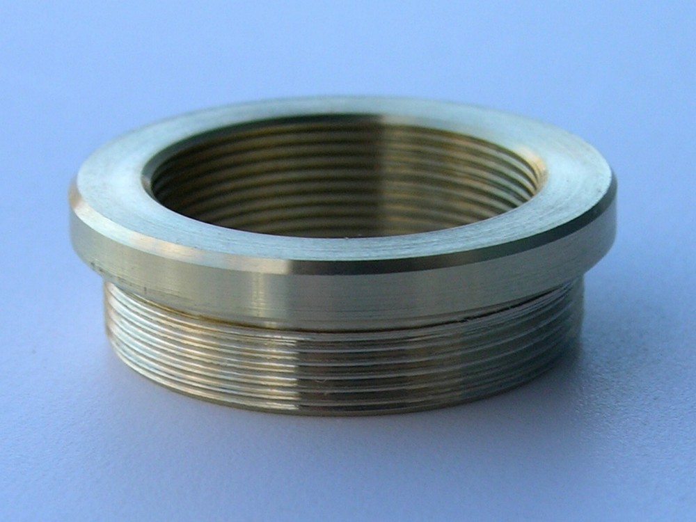 RMS TO C MOUNT THREAD WITH FLANGE BRASS ADAPTER