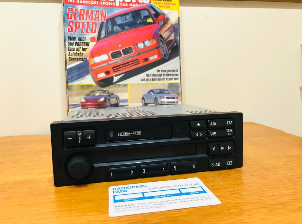 BMW C33 RADIO STEREO CASSETTE E36 318 323 328 E30 E31 E32 E34 540 840 M3 Z3 CODE