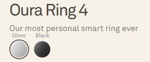 NEW Oura Ring 4th Gen. Any Size, Silver or Black