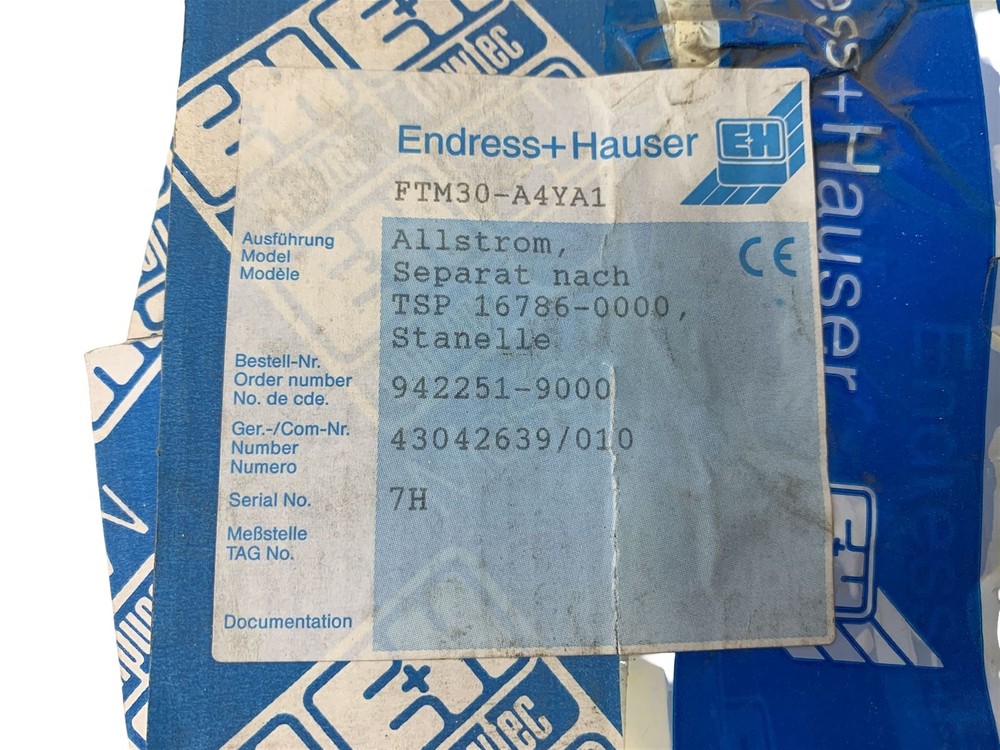Endress + Hauser Soliphant II level limit switch FTM30-A4YA1