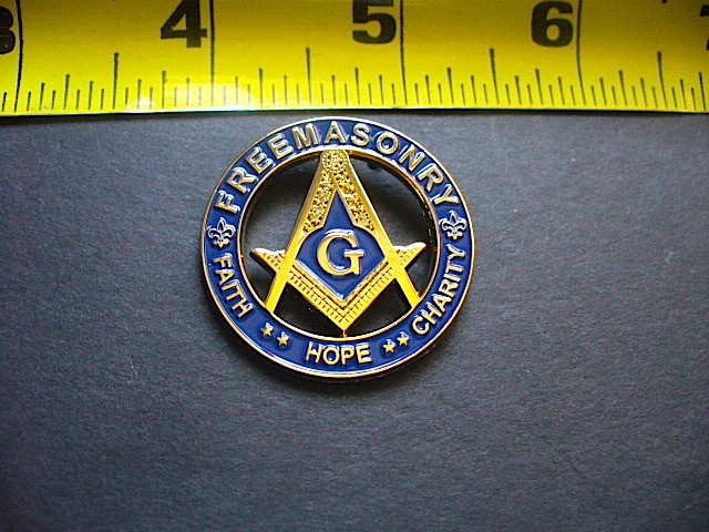 Large High Quality Freemasonry Lapel Pin