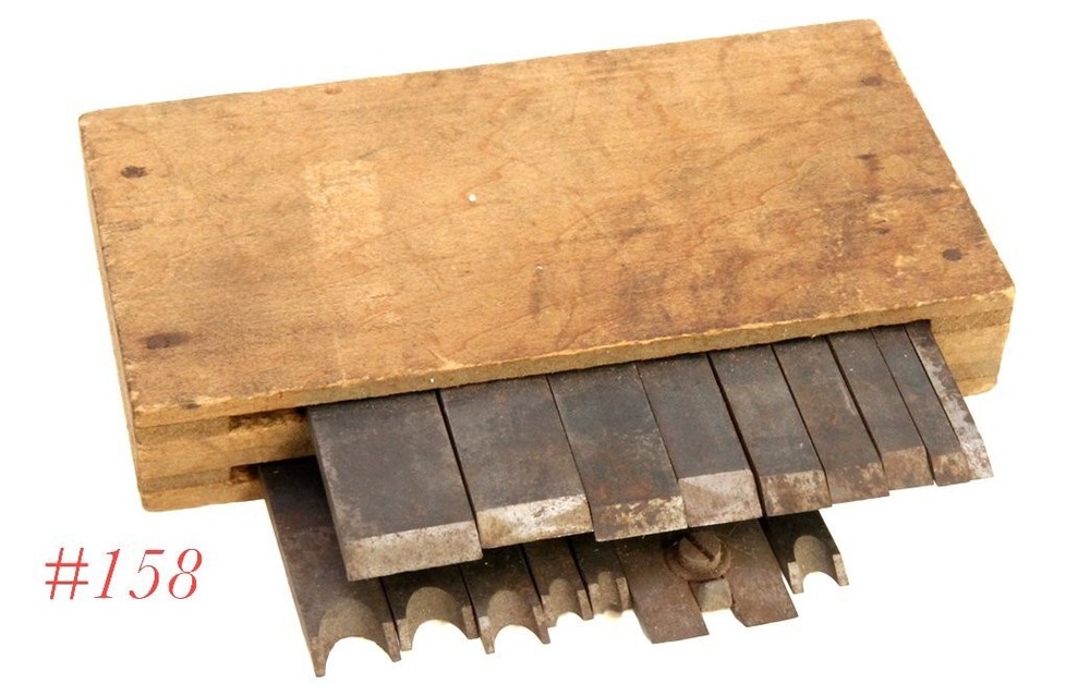 double row box NON NOTCHED STANLEY 45 combination plane irons