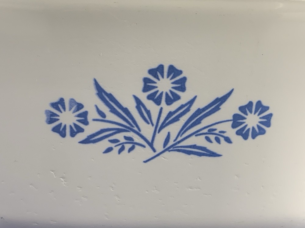 CorningWare Cornflower Blue Bread Baking Loaf Pan + Casserole Dish MADE IN USA