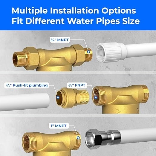 Waterdrop Spin Down Sediment Filter, Backwash Whole House Filter, Refurbished