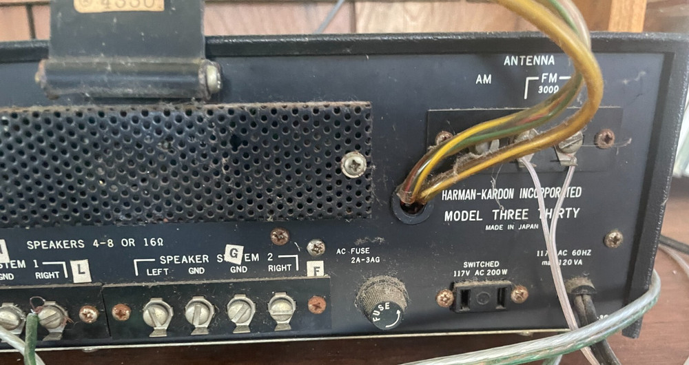 Vintage Harman Kardon Three Thirty Stereo Receiver, 330