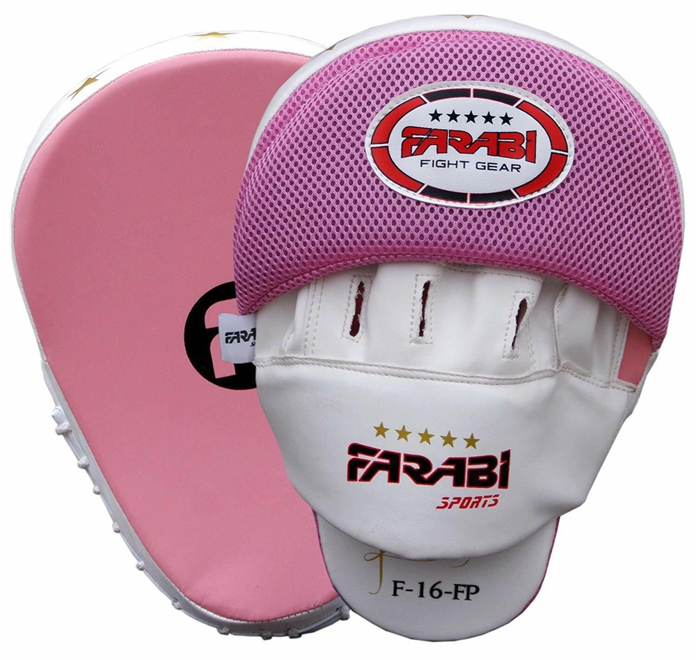 Farabi Focus Pads Hook & Jab Training Sparring Boxing Pads Pair