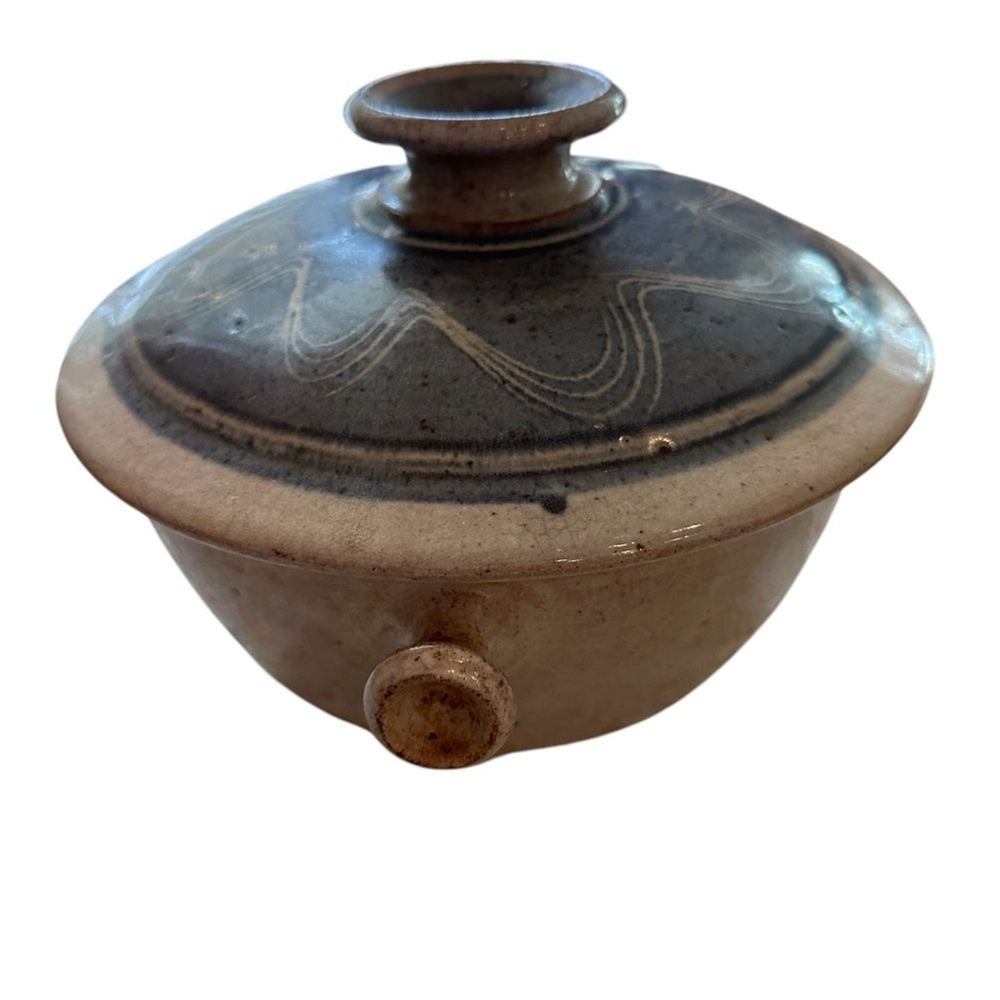 Vintage Stoneware Funnel Steam Pot